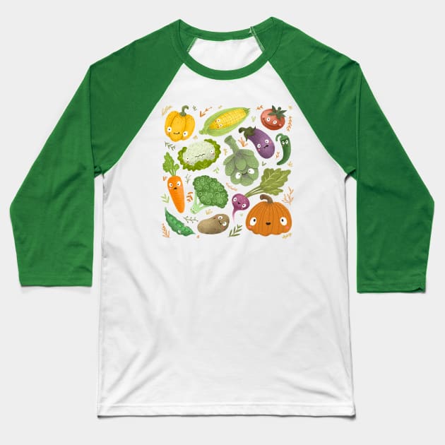 Vegetables Baseball T-Shirt by fadikiymik